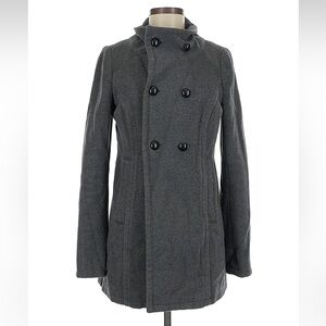 Urban Outfitters Silence + Noise Wool Blend Double Breasted Peacoat• Medium